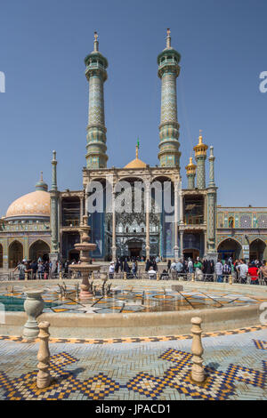 Iran, Stadt Qom, Hazrat-e Masumeh (Heiligtum) Stockfoto