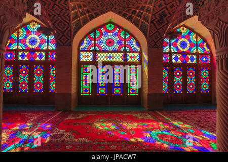 Iran, Shiraz Stadt, Mmasjed-e, Nasir al-Molk Moschee Stockfoto