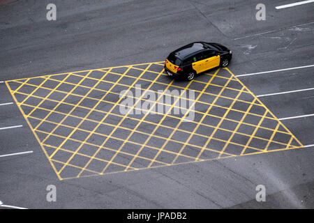 Taxi in Barcelona, Katalonien, Spanien Stockfoto