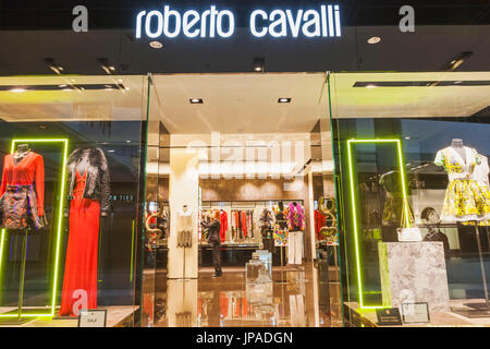 China, Hongkong, Central, IFC Shopping Mall, Roberto Cavalli Store Stockfoto