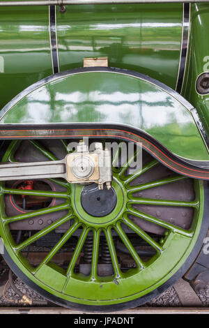 England, Grafschaft Durham, Shildon, Fortbewegung National Railway Museum, Dampf Eisenbahnrädern Stockfoto