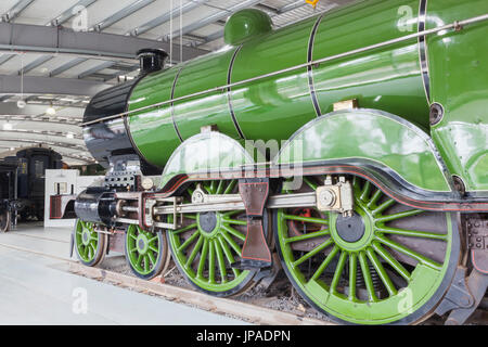 England, Grafschaft Durham, Shildon, Fortbewegung National Railway Museum, Dampf Eisenbahnrädern Stockfoto