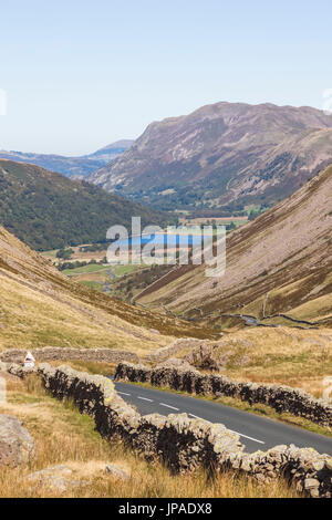 England, Cumbria, Lake District, Kirkstone Pass Blick Richtung Ullswater Stockfoto