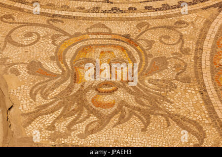 England, Gloucestershire, Cotswolds, Cirencester, Britanniens Museum, Mosaik Detail Stockfoto