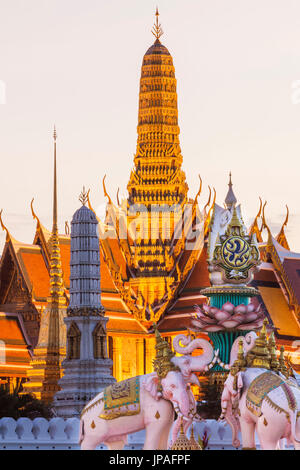 Thailand, Bangkok, Grand Palace, Wat Phra Kaeo Stockfoto