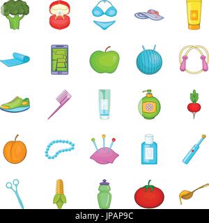 Gutes Produkt Icons Set, Cartoon-Stil Stock Vektor