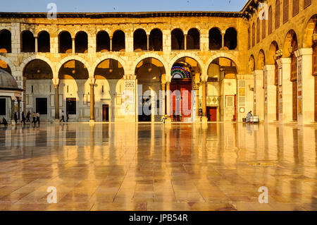 Ummyad Moschee bei Sonnenuntergang, Damaskus, Syrien Stockfoto