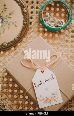 Alternative Hochzeit, Schmuck, präsentieren, Stockfoto