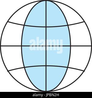 Globale Sphäre symbol Stock Vektor