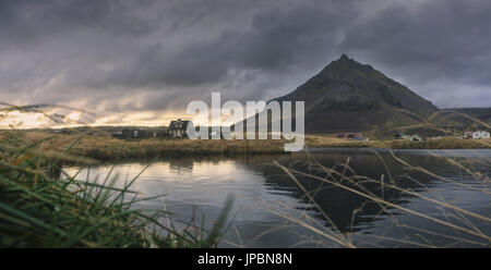 Arnarstapi, Snaefellsnes Halbinsel, West-Island, Europa. Stockfoto