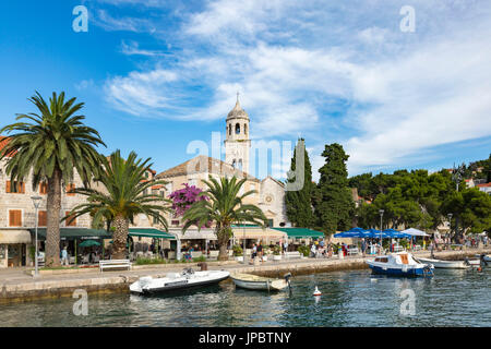 Dorf und Hafen (Cavtat, Dubrovnik, Konavle Dubrovnik-Neretva County, Dalmatien, Kroatien, Europa) Stockfoto