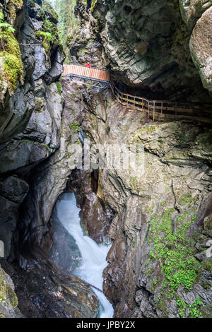 Ratschings / Ratschings, Stange / Stange, Provinz Bozen, Südtirol, Italien. Die Ratschingserbach Stockfoto