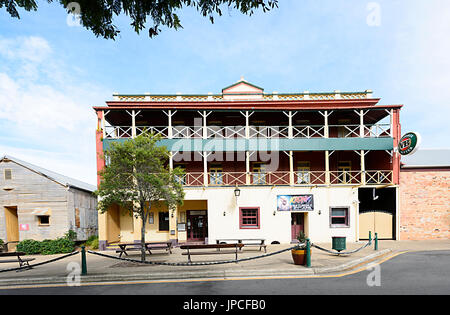 Historische Gebäude des Hotels Kriterium in Maryborough Erbe Precinct, Queensland, Queensland, Australien Stockfoto