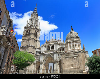 Der Primas Kathedrale der Heiligen Maria von Toledo (Catedral Primada Santa Maria de Toledo), eine römisch-katholische Kathedrale in Toledo, Spanien Stockfoto