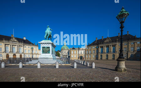 Amalienborg, die Heimat des dänischen Königshauses, Kopenhagen, Dänemark Stockfoto