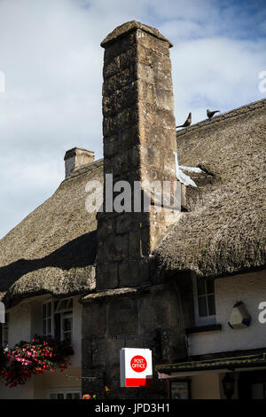 ländliche Postamt, Dartmoor Nationalpark, Stockfoto