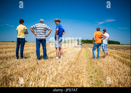 Erfolgte die Fendt Traktoren auf Farm fair in Kroatien Stockfoto