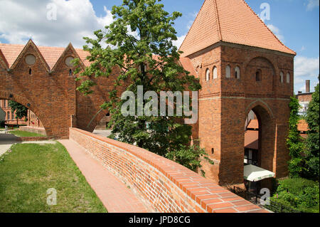 Dansker des Deutschen Ritterordens Burgruine in der Altstadt von Torun aufgeführten Weltkulturerbe der UNESCO in Torun, Polen. 18. Juni 2017 © Wojciech Stro Stockfoto