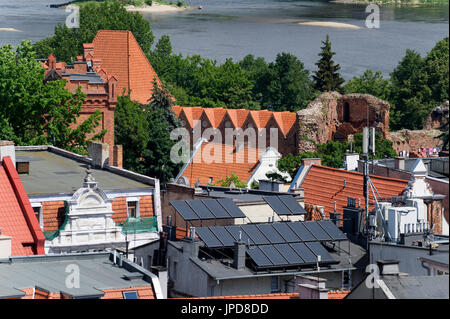 Dansker des Deutschen Ritterordens Burgruine in der Altstadt von Torun aufgeführten Weltkulturerbe der UNESCO in Torun, Polen. 18. Juni 2017 © Wojciech Stro Stockfoto