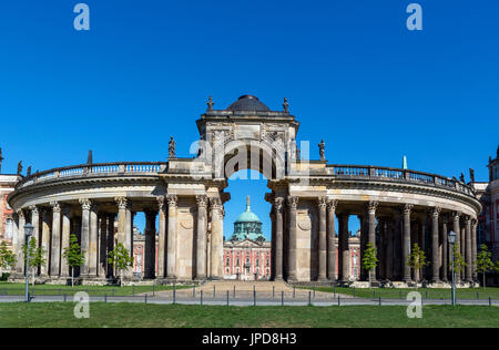 Neues Palais (neuer Palast), Park Sanssouci, Potsdam, Brandenburg, Deutschland Stockfoto