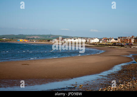 Der Strand von Prestwick an einer ruhigen aber sonniger Frühlingstag Ayrshire, Schottland Stockfoto