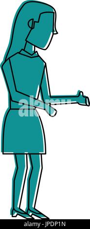 Frau-Avatar-Symbol-Bild Stock Vektor