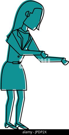Frau-Avatar-Symbol-Bild Stock Vektor