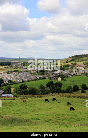 Walliser Dorf der Altstadt, über Hebden Bridge, West Yorkshire Stockfoto