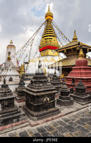 Swayambhunath Stupa, Kathmandu-Tal, Nepal, Asien Stockfoto