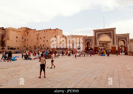 Nordafrika, Marokko, Fes Bezirk, Medina von Fes. R'Sif Square. Stockfoto