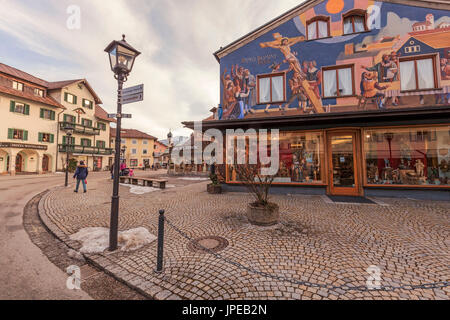 Oberammergau, Garmisch - Partenkirchen, Bayern - Bayern, Deutschland, Europa Stockfoto