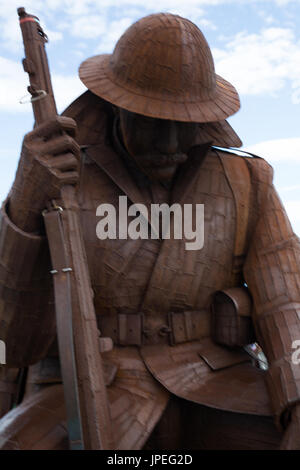 Tommy Skulptur bei Seaham Harbour, North East England, UK Stockfoto