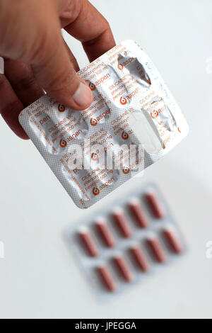 Cilicaine VK Phenoxymethylpenicillin 500 mg Kapseln Stockfoto