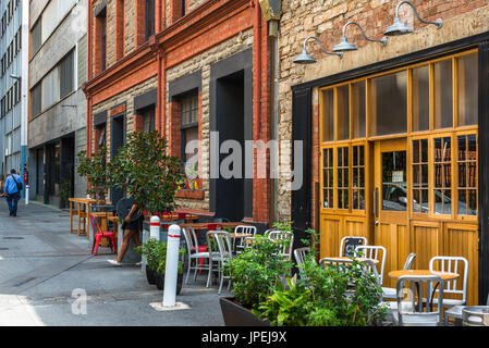 Bars am Peel Street, Adelaide, South Australia. Australien. Stockfoto