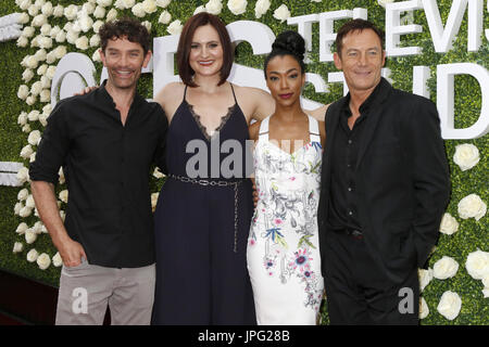 1. August 2017 - Studio City, Kalifornien, USA - LOS ANGELES - 1 AUG: James Frain, Mary Chieffo, Sonequa Martin-grün, Jason Isaacs in der CBS TV Studios Sommer Soiree TCA Party 2017 im CBS Studio Center am 1. August 2017 in Studio City, Kalifornien (Kredit-Bild: © Kay Blake über ZUMA Draht) Stockfoto