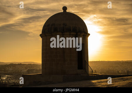 Goldene Stunde. Goldene Stunde Momente in Malta. Stockfoto