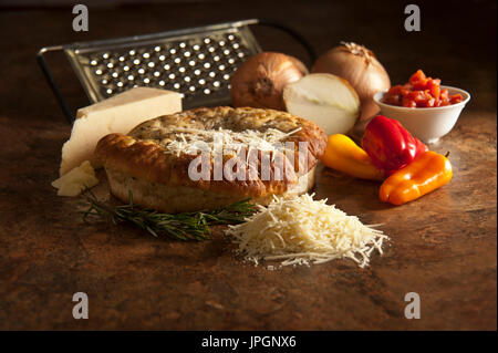 Asiago-Brot Stockfoto