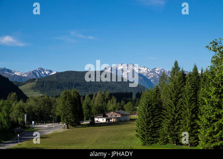 Reindlau im Leutaschtal im Sommer, Tirol, Alpen, Österreich Stockfoto