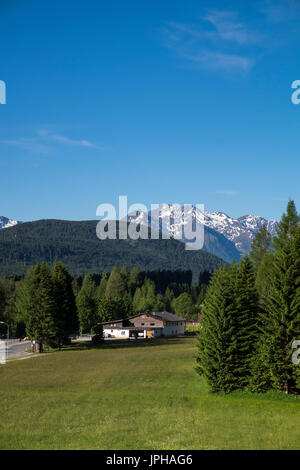 Reindlau im Leutaschtal im Sommer, Tirol, Alpen, Österreich Stockfoto