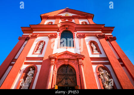 Europa, Tschechische Republik, Tschechien, Brandýs nad Labem Stará Boleslav, Kostel Nanebevzetí Panny Marie, Kirche der Himmelfahrt der Jungfrau Maria Stockfoto