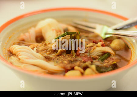 Spicy Noodle bowl Stockfoto