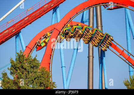 Der Themenpark Portaventura ist eine Unterhaltung Resort im Süden Kataloniens lockt Besucher 4 m/Jahr ist damit die am meisten besuchte Park in Spanien Stockfoto