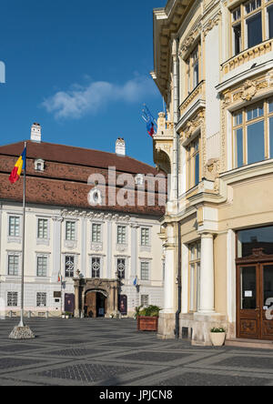 Brukenthal Museum Palace, Sibiu, Rumänien Stockfoto