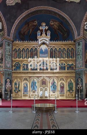 Interieur von Sibiu orthodoxe Kathedrale, Rumänien Stockfoto