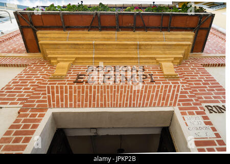 Die renommierten Bodegas el Pimpi in Málaga Stockfoto