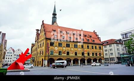 Ulmer Rathaus oder Rathaus der Stadt Ulm und der Stadt Ulm, Deutschland Stockfoto