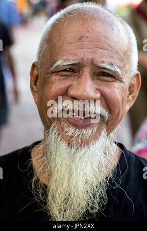 Portrait von philippinischen Senior, Manila Stockfoto