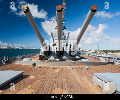 USS Missouri Memorial Pearl Harbor Hawaii Stockfoto