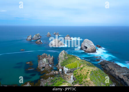 Nugget Point auf der Südinsel von Neuseeland. Stockfoto