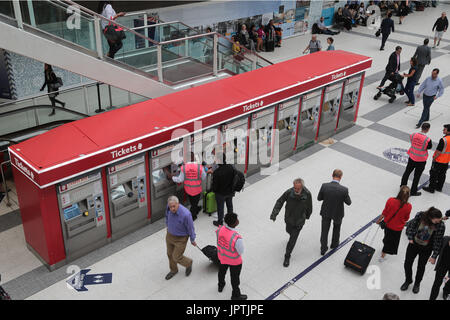 Ticket-Maschinen Liverpool Street Station, London Stockfoto